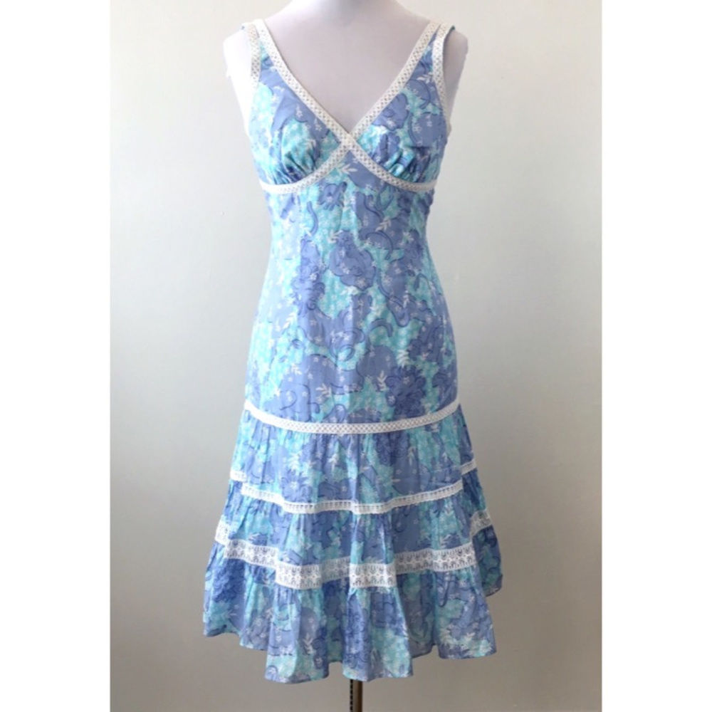 Lilly Pulitzer Dress Sz 2 purple blue animal print - Picture 1 of 8